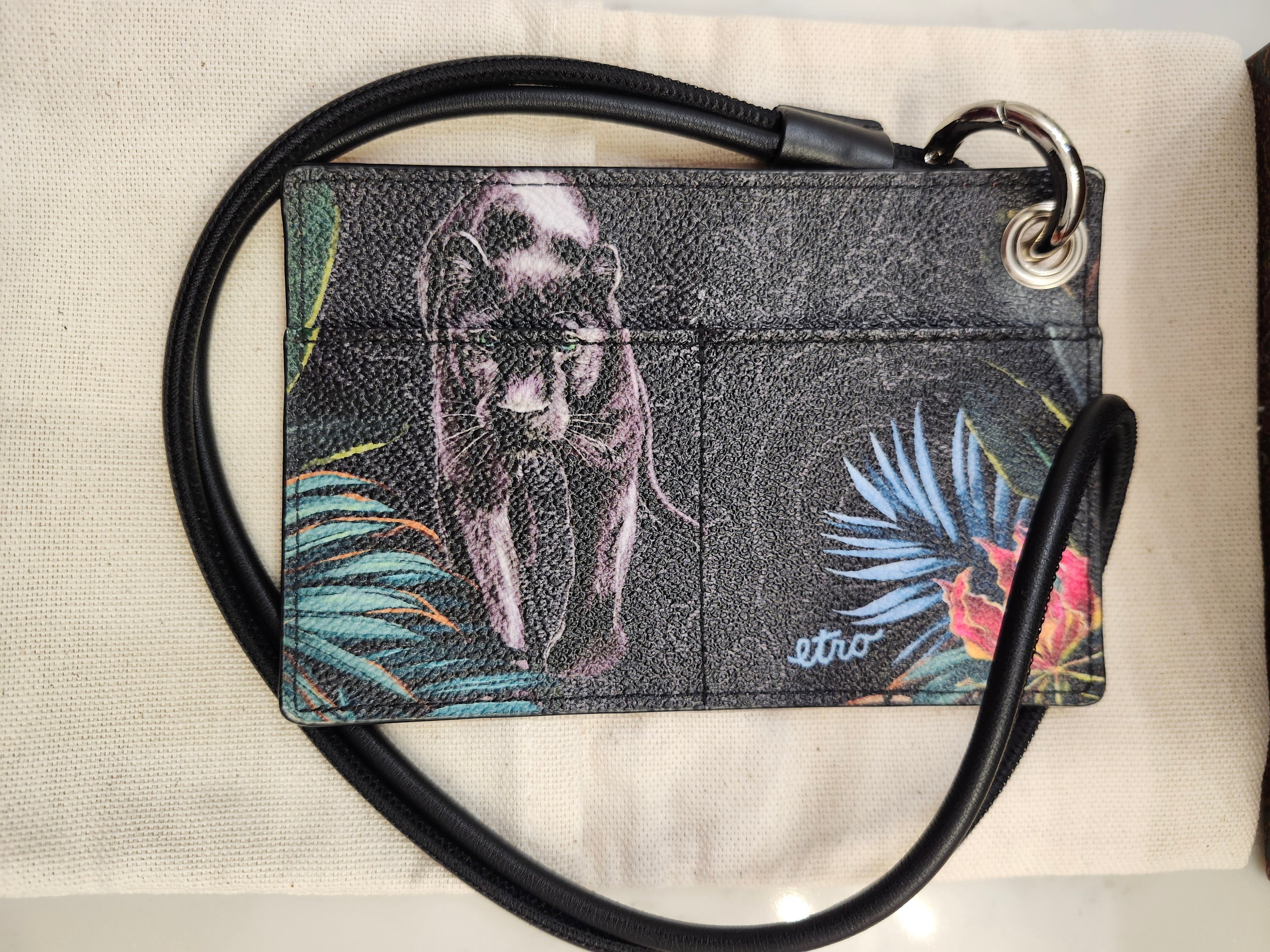 Etro Cardholder with Lanyard