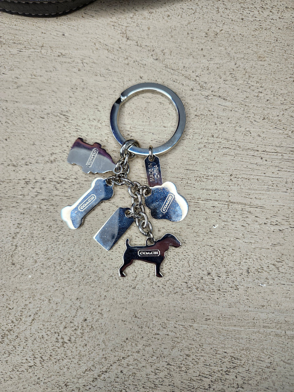 Coach Dog Themed Keyring or Bag Charm - Authentic