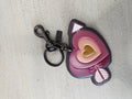 Coach Leather Heart Bach Charm or Keyring