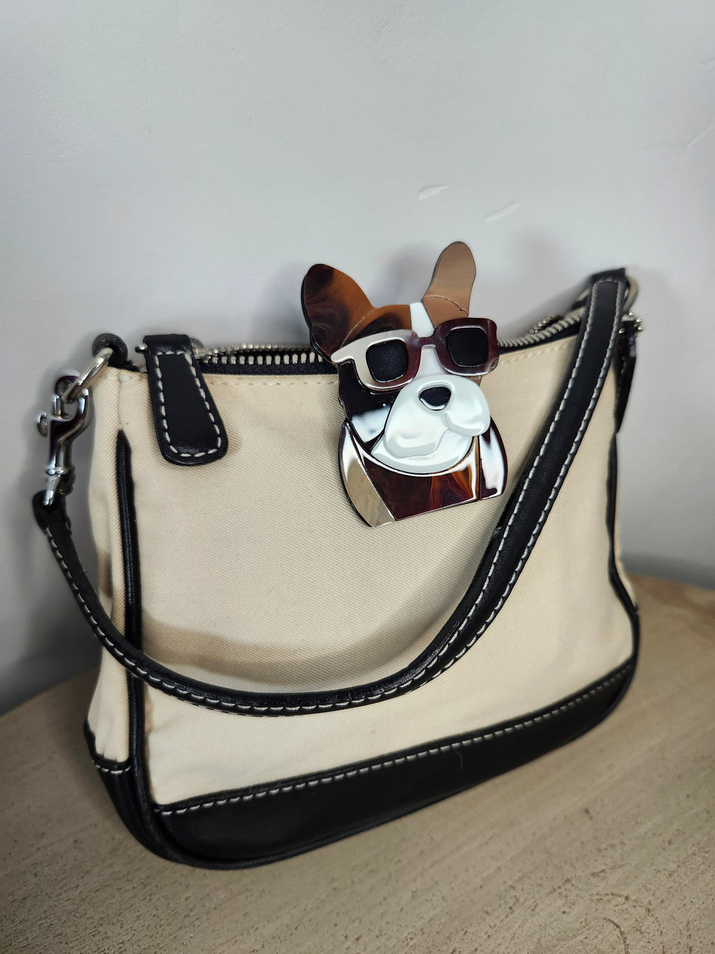 Dog in Sunglasses Brooch Pin