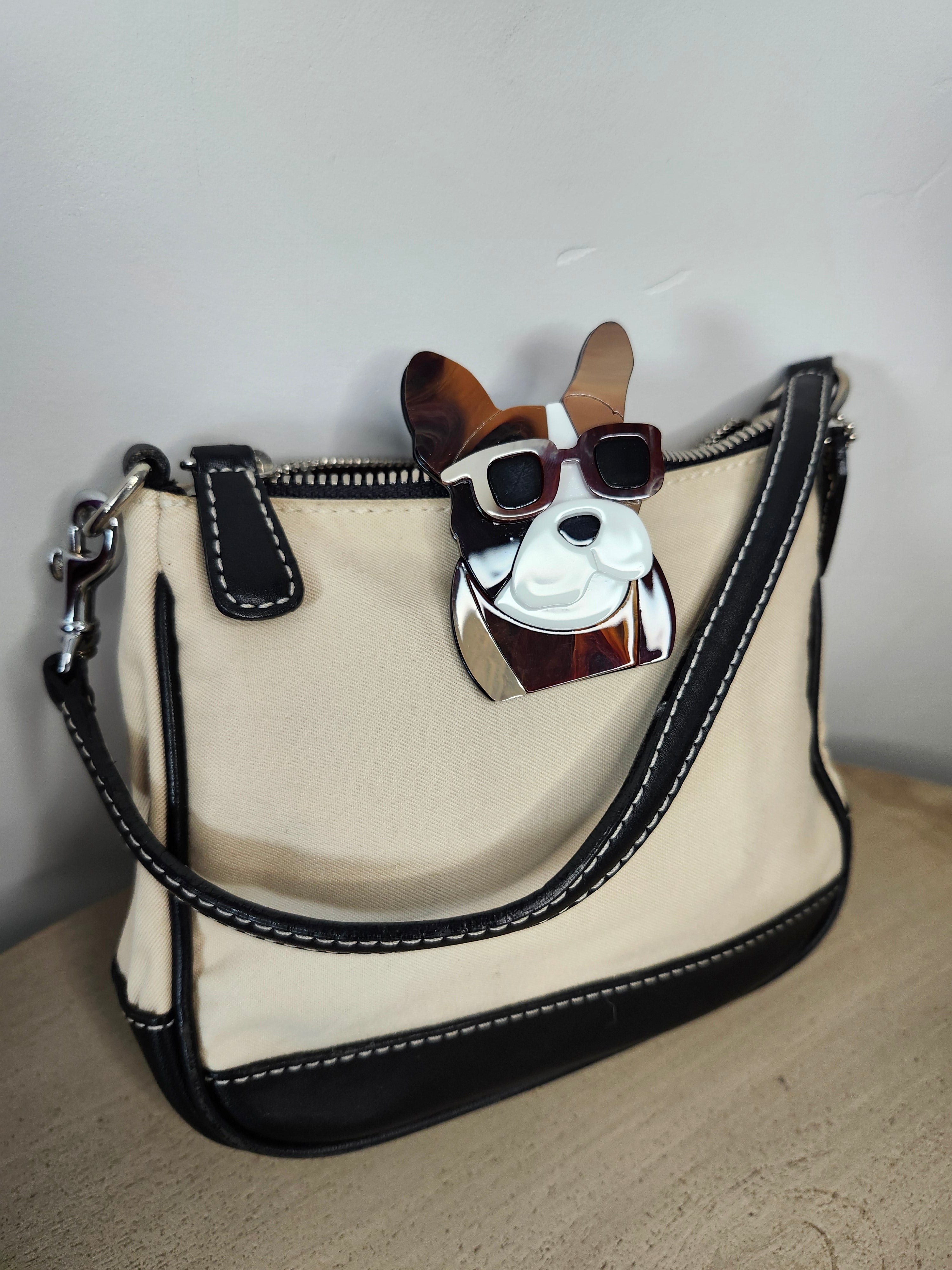 Dog in Sunglasses Brooch Pin