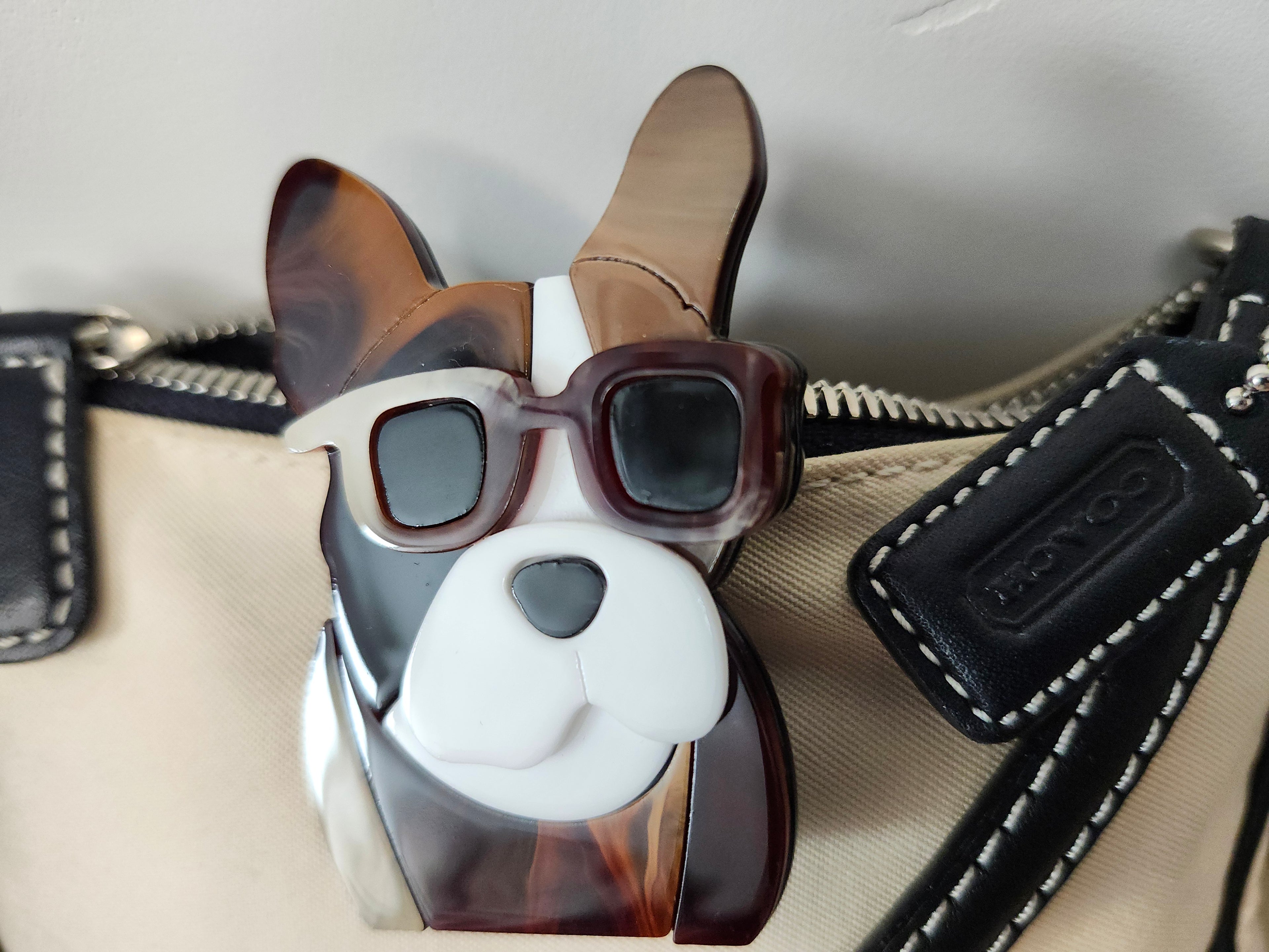 Dog in Sunglasses Brooch Pin