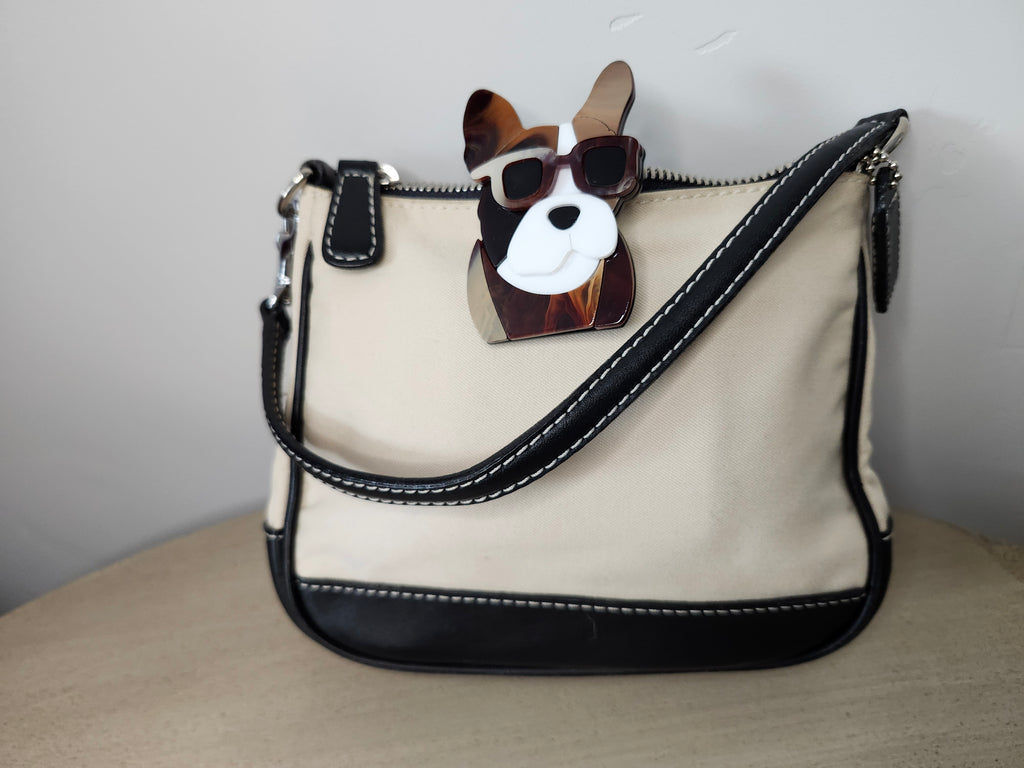 Dog in Sunglasses Brooch Pin