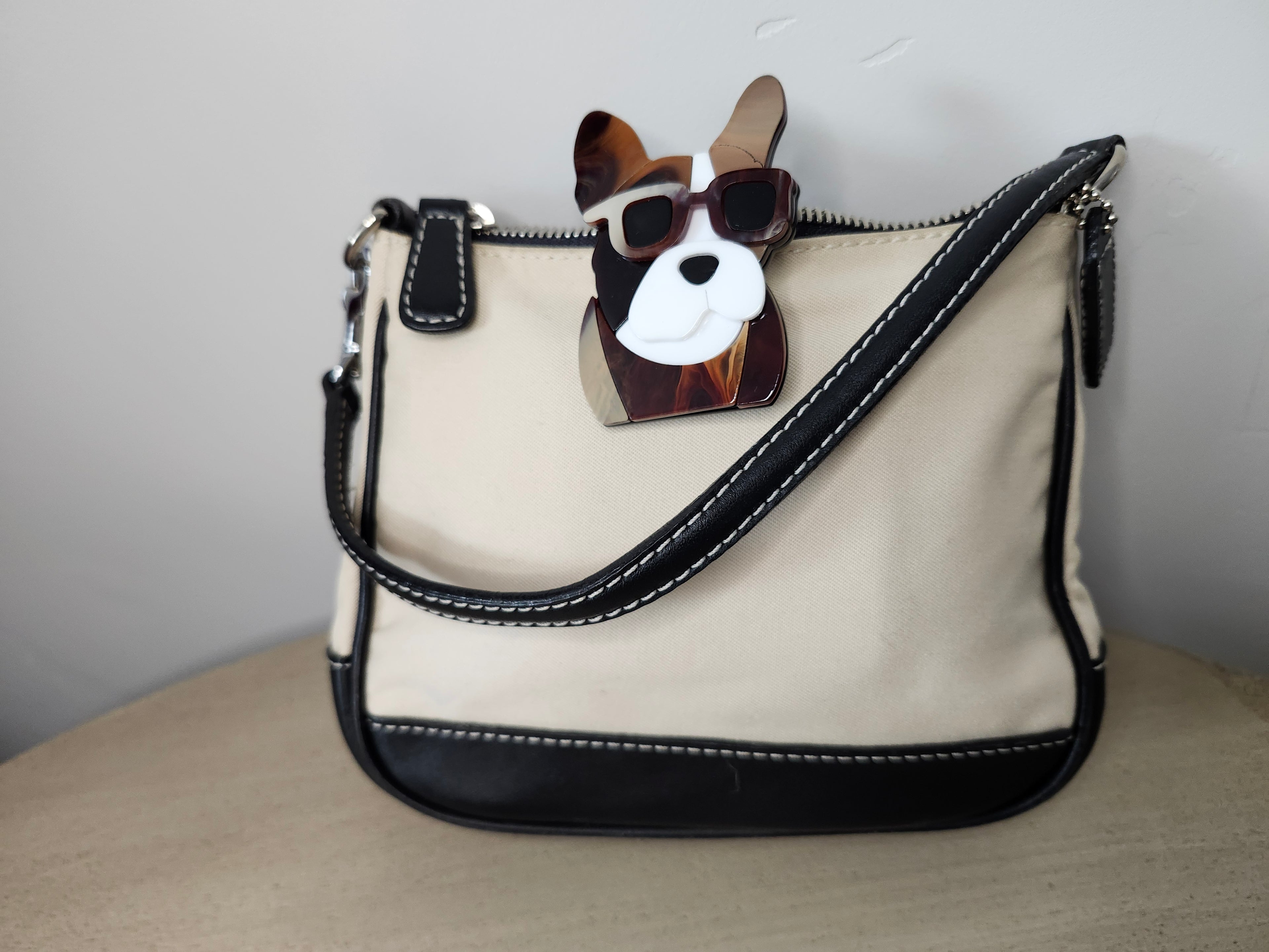 Dog in Sunglasses Brooch Pin