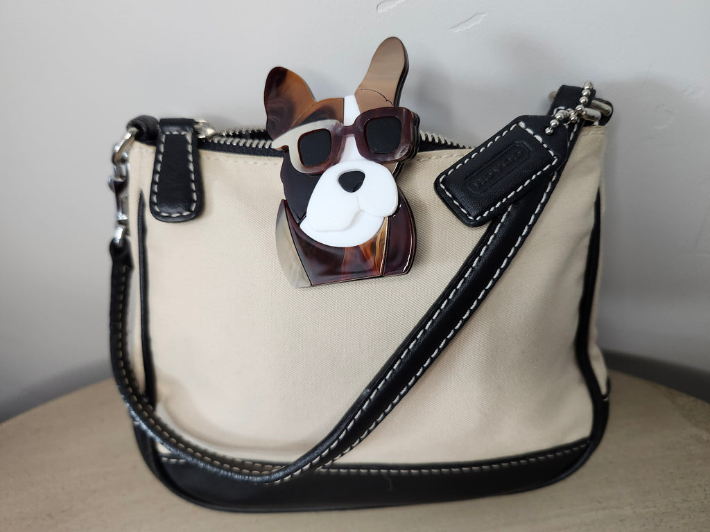 Dog in Sunglasses Brooch Pin
