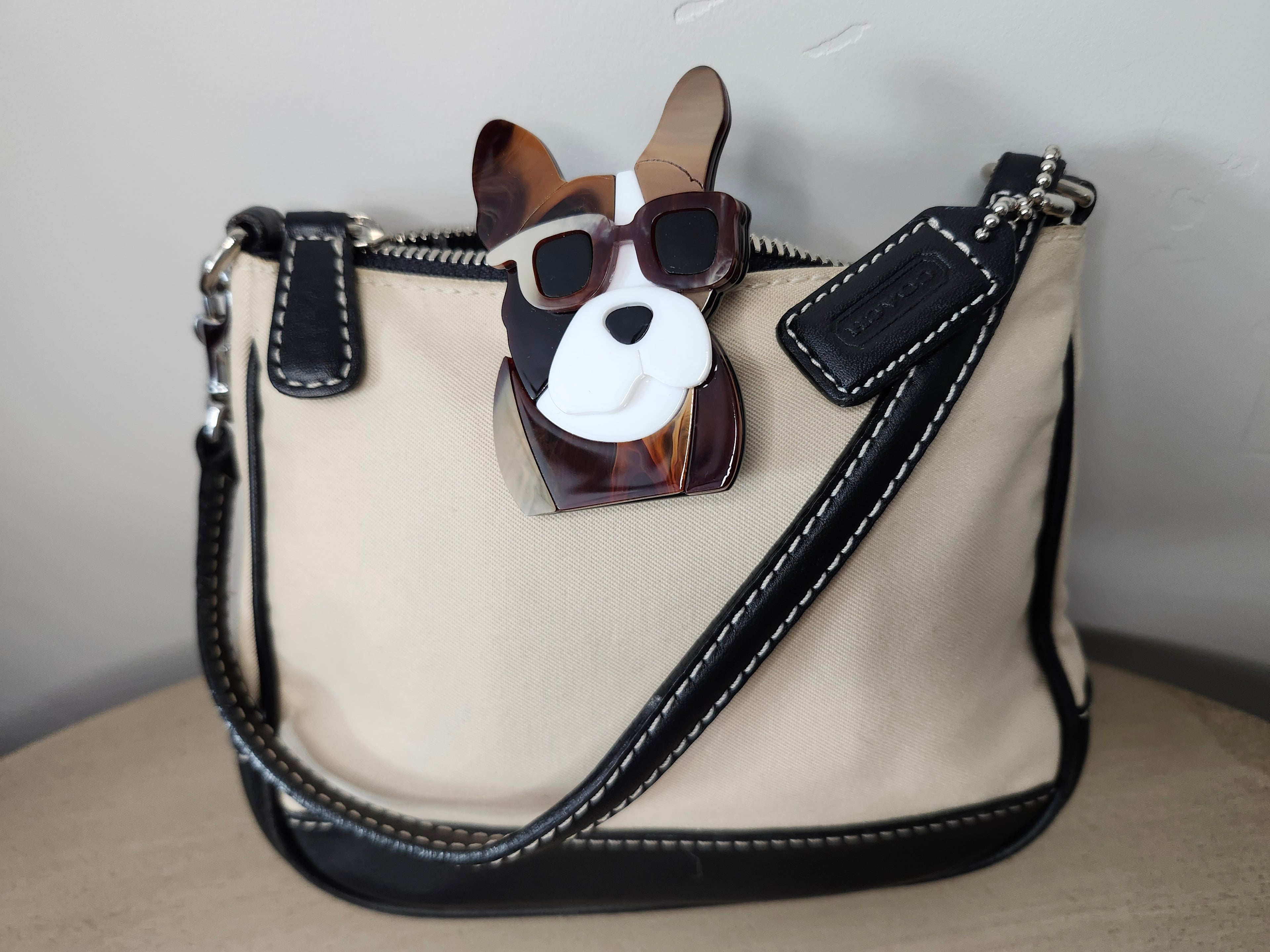 Dog in Sunglasses Brooch Pin