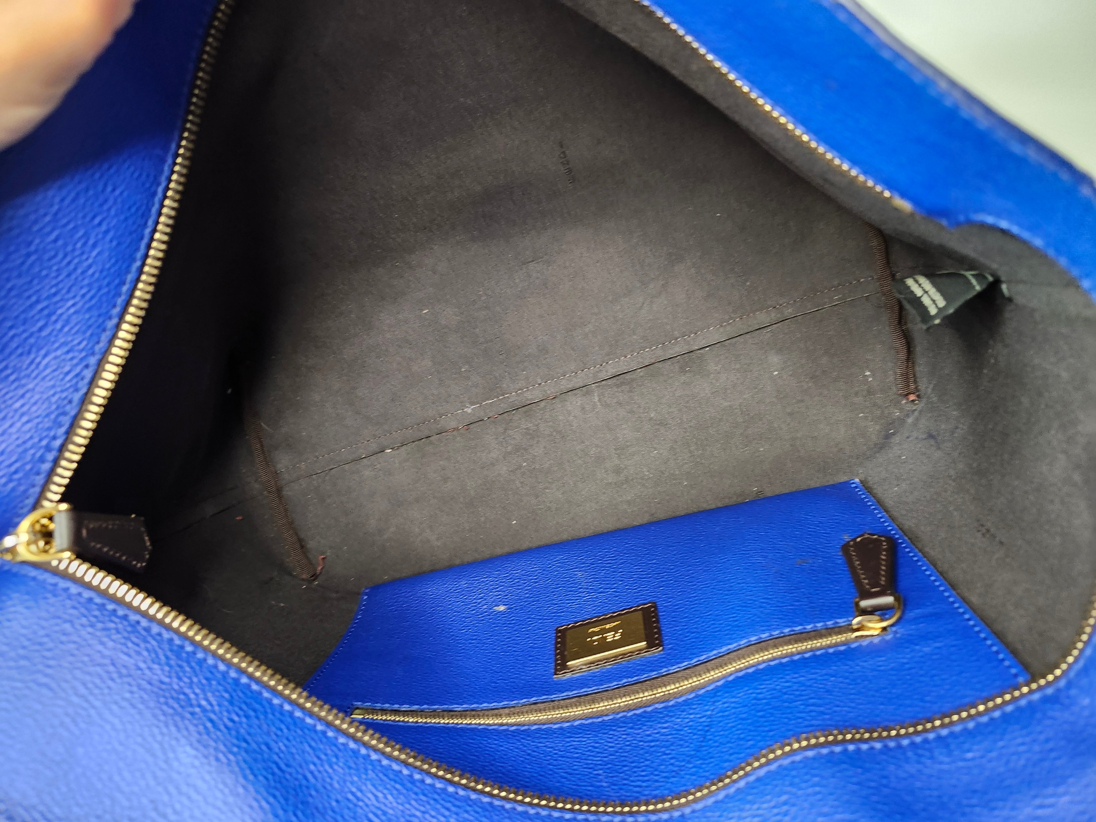 Fendi Ombre Tote Blue Brown