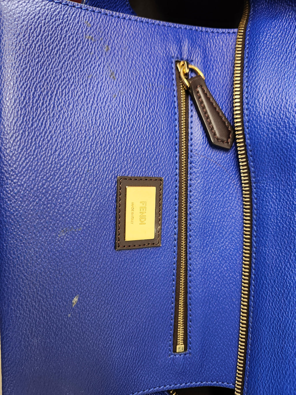 Fendi Ombre Tote Blue Brown