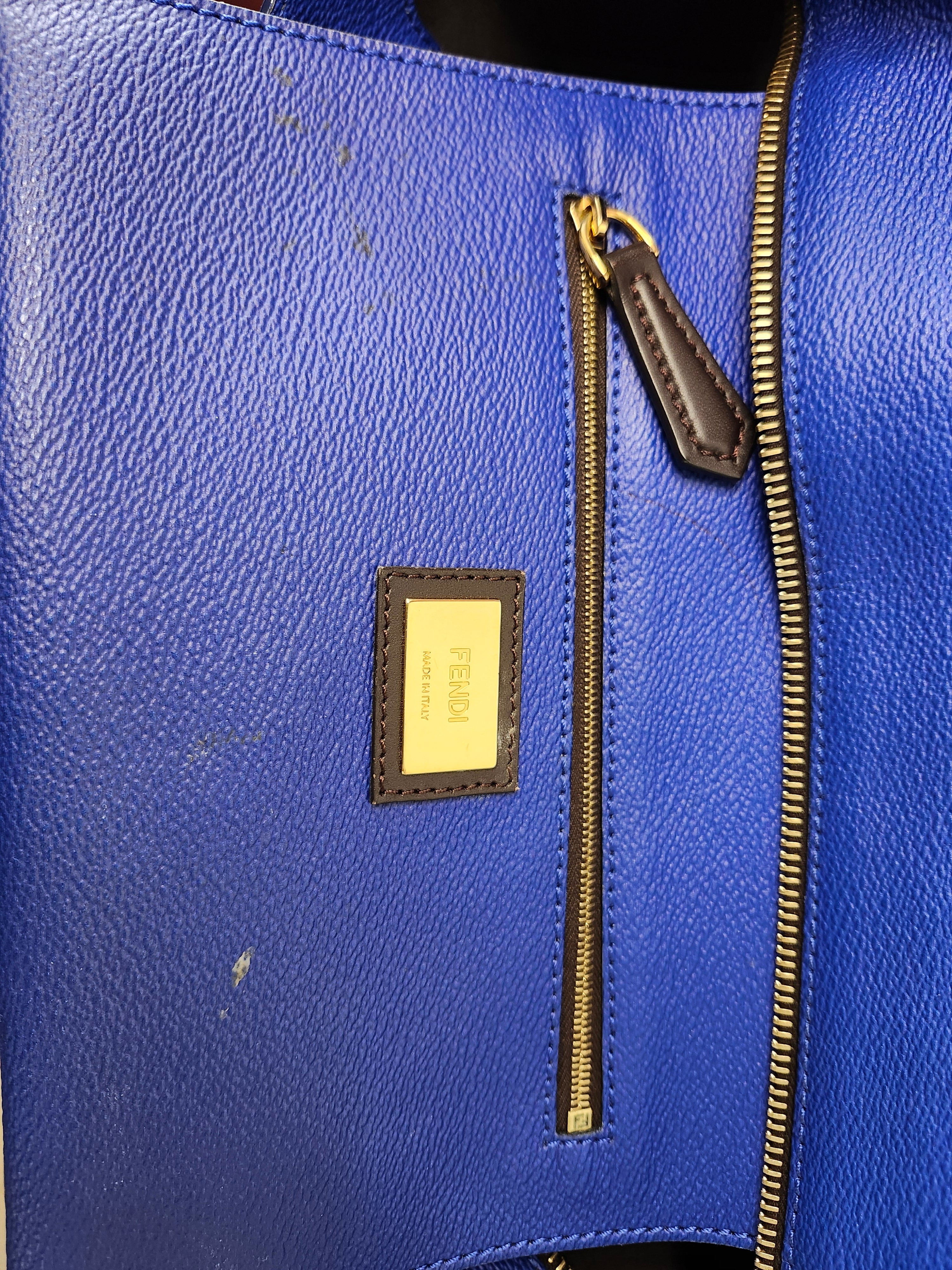 Fendi Ombre Tote Blue Brown