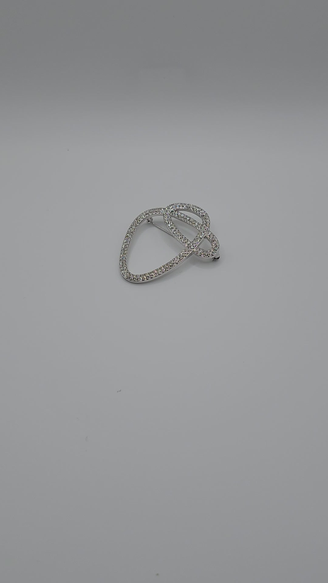 Swarovski Abstract Open Loop Brooch