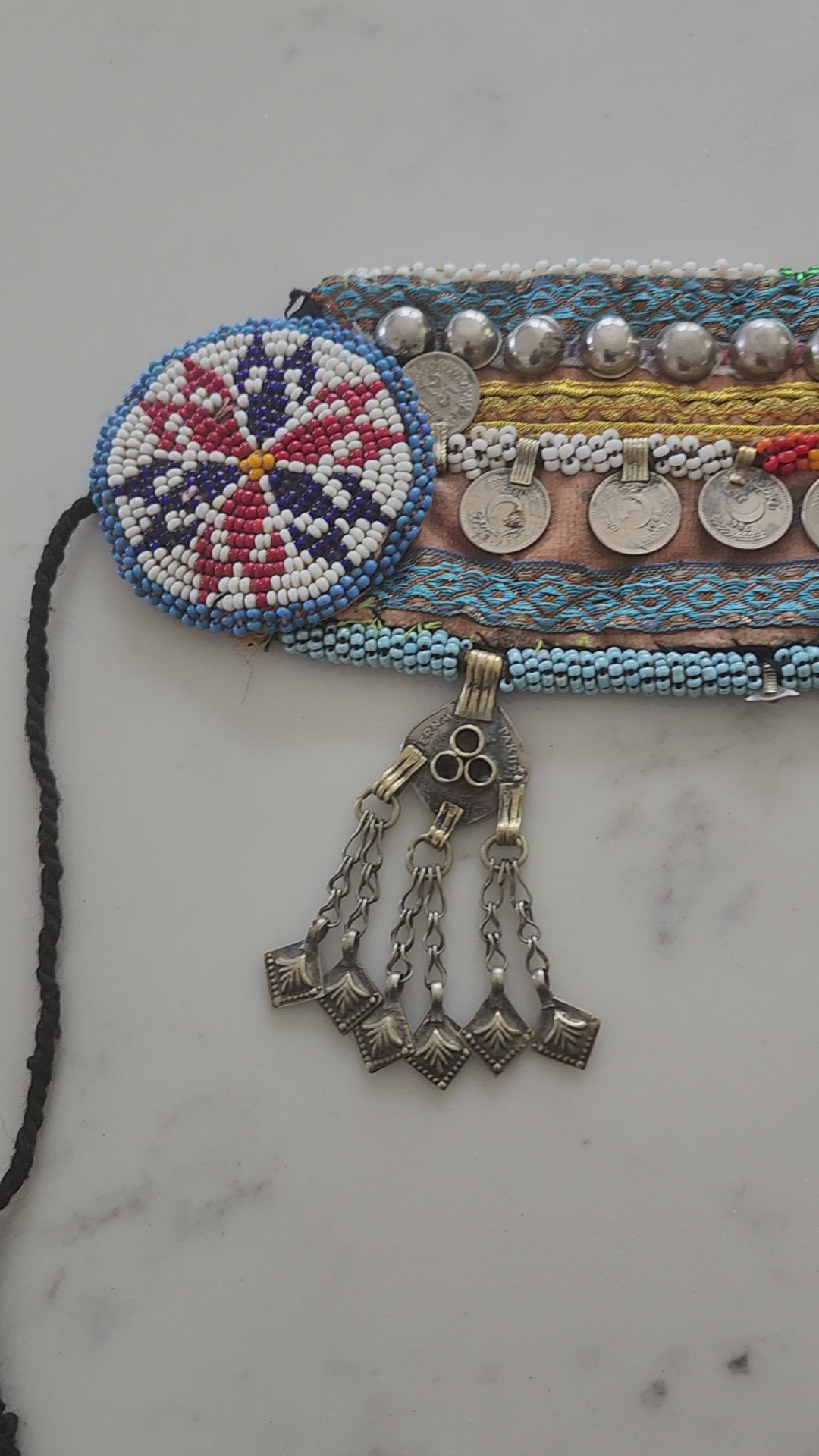 Afghan Coin Belt Vintage