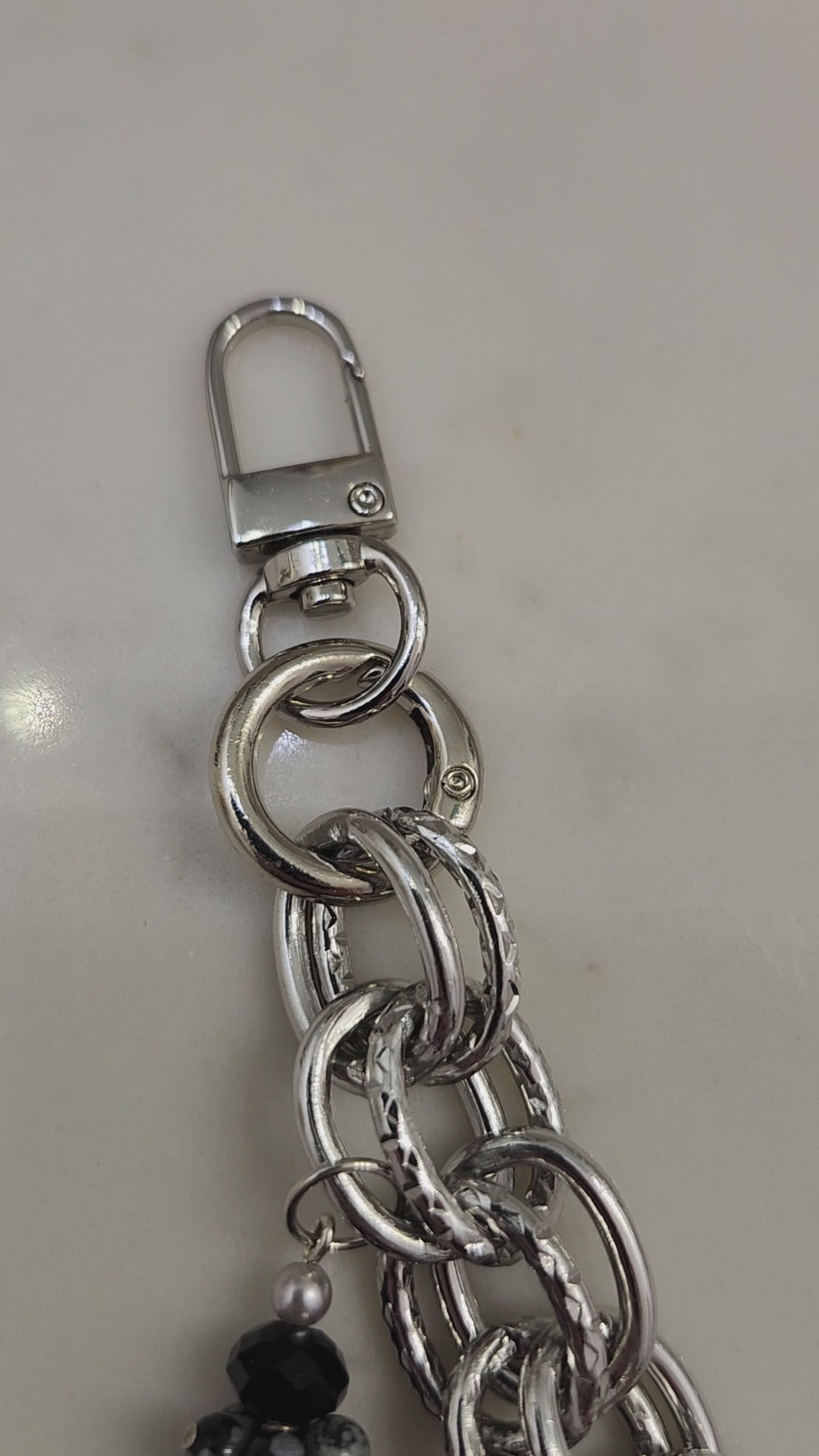 Murano Glass Heart Chain