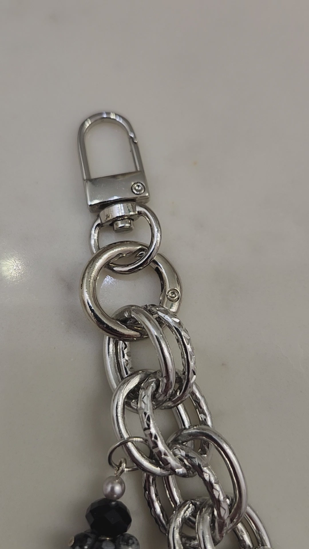 Murano Glass Heart Chain