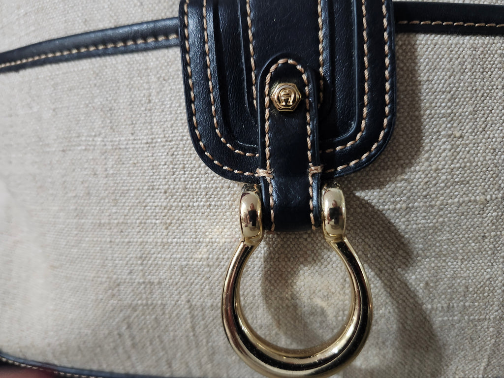 Etienne Aigner Canvas Shoulder Bag