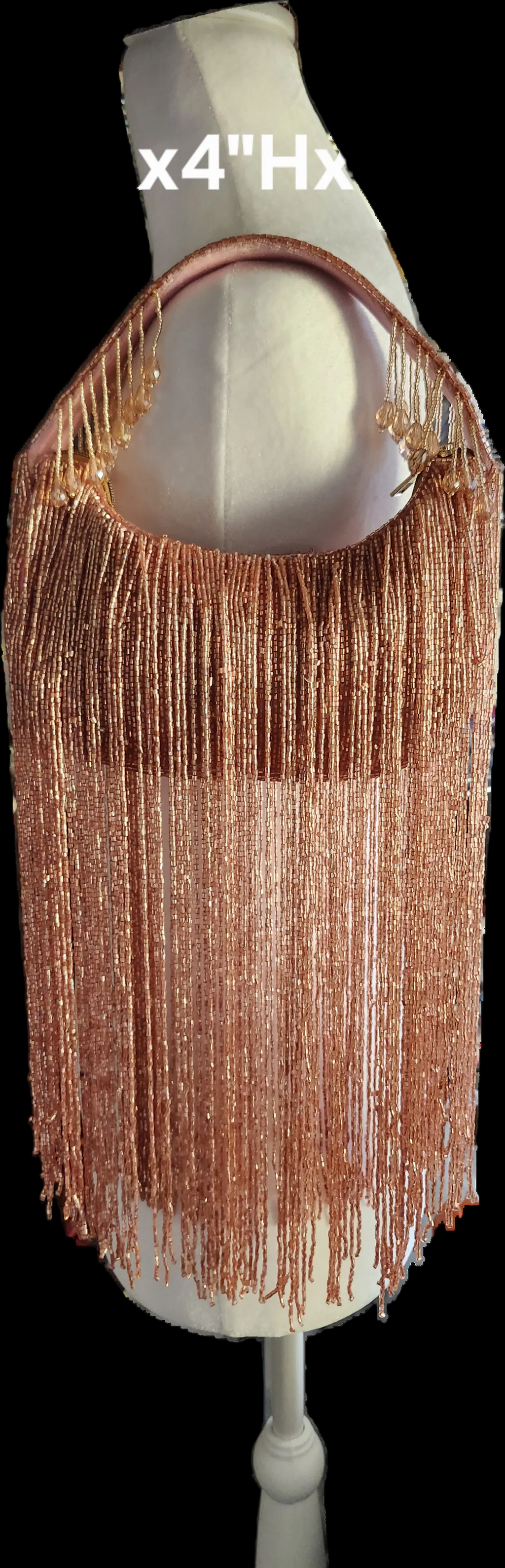 Hand Beaded Fringe Bag