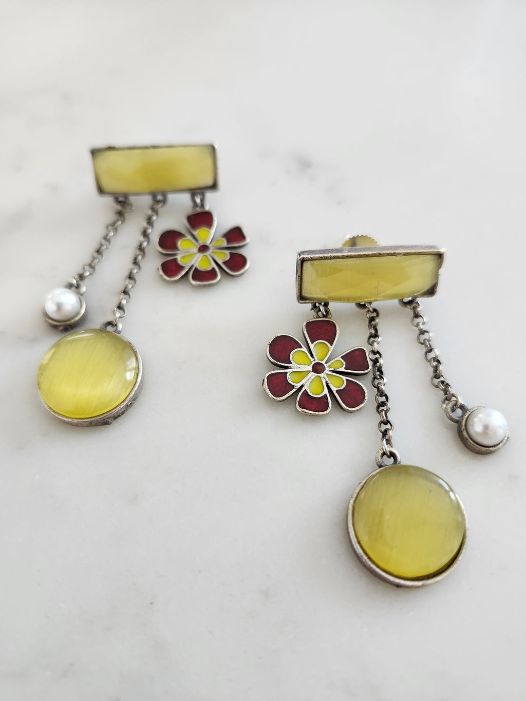 Earrings - Triple Drop Crystal