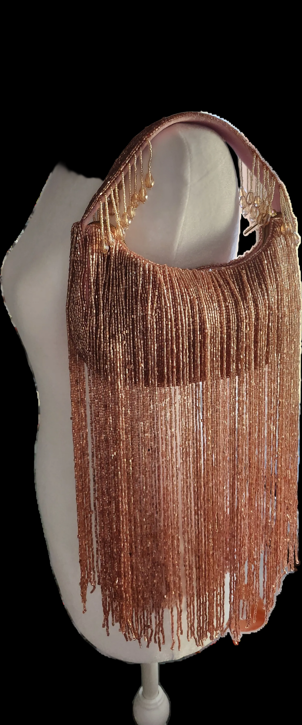 Hand Beaded Fringe Bag