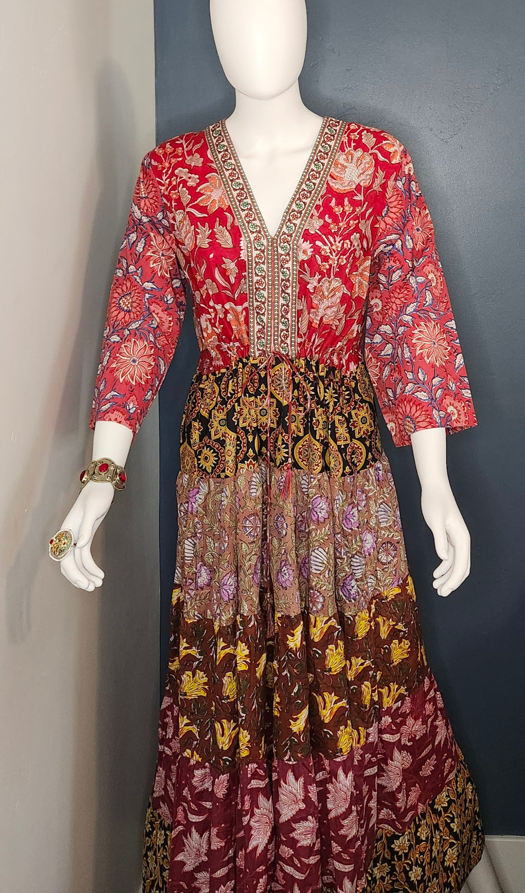 Fall Tiered Dress by Nazila Couture