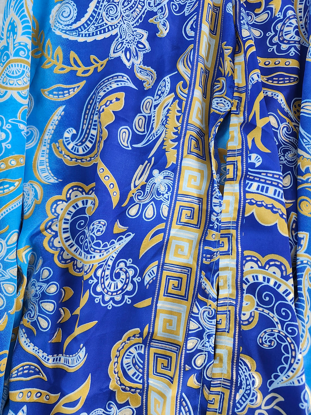 Blue Greek Skirt Set