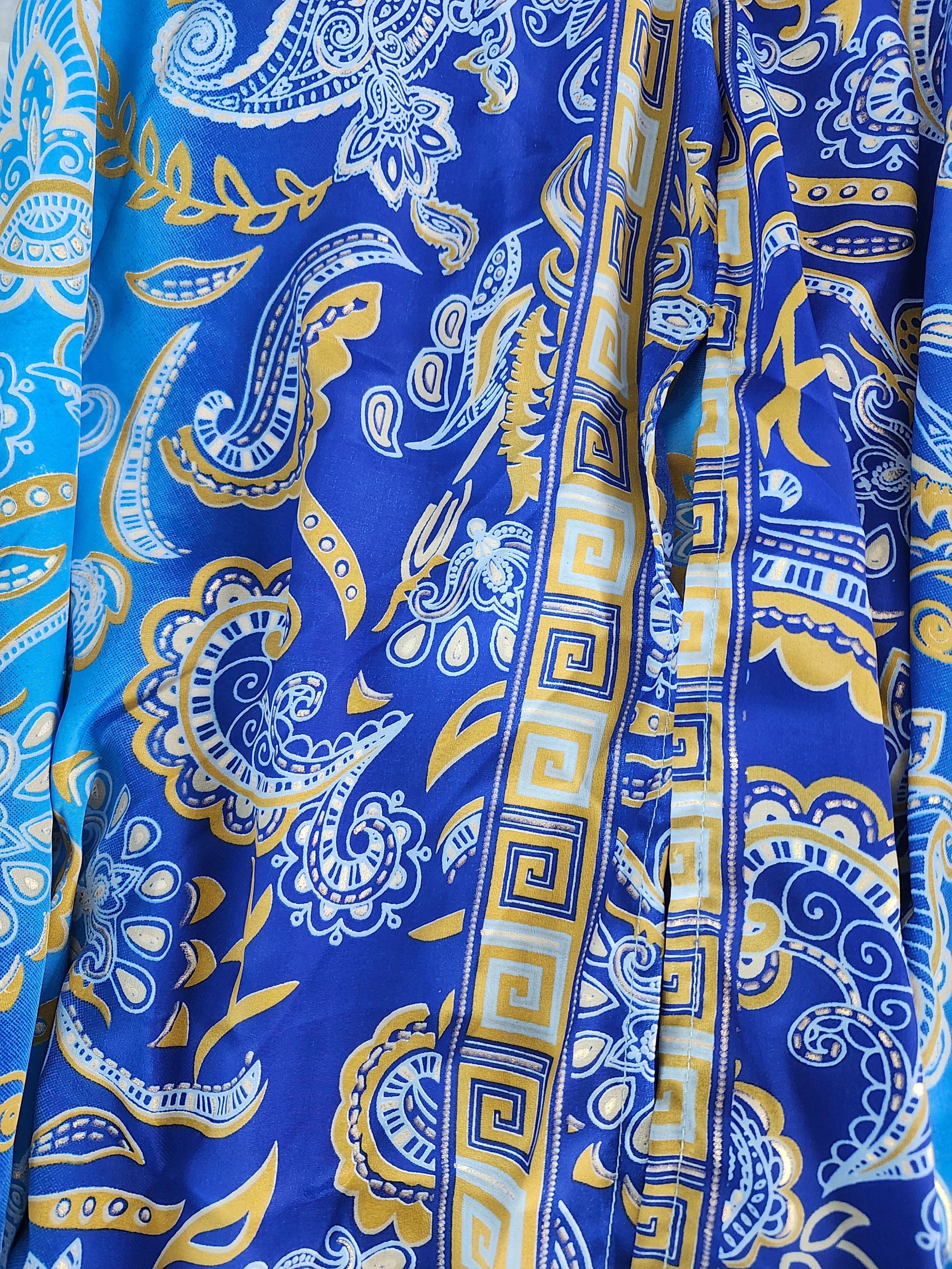 Blue Greek Skirt Set