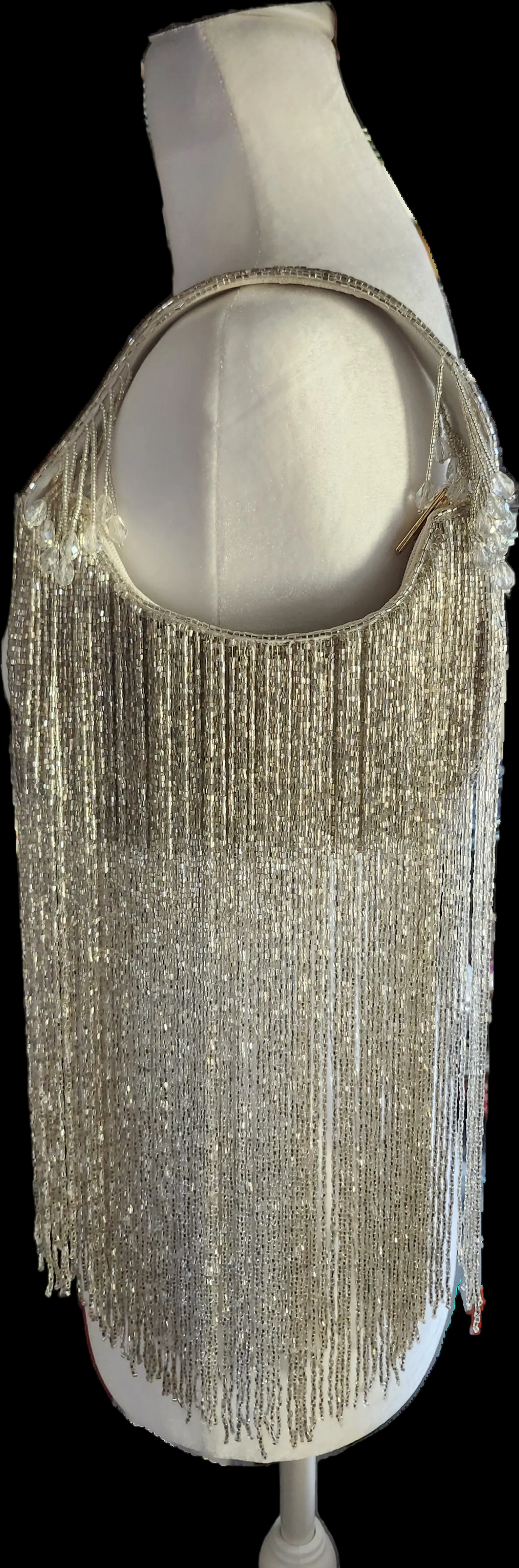 Hand Beaded Fringe Bag