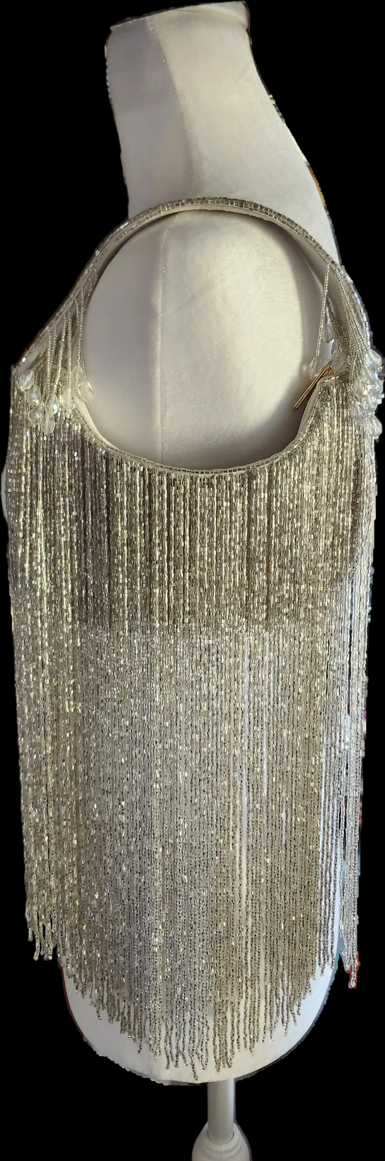 Hand Beaded Fringe Bag