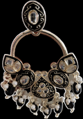 Indian-Afghan Circular Earrings
