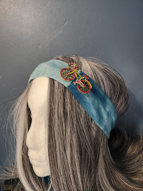 Bicycle Crystal Brooch