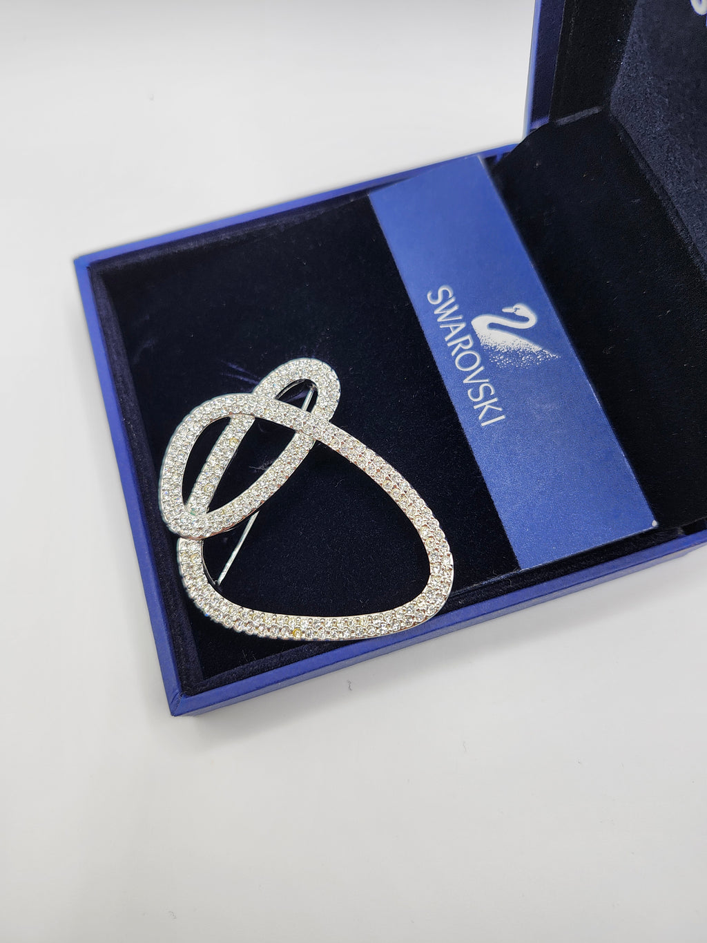 Swarovski Abstract Open Loop Brooch