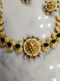 Panther Afghan Earrings and Choker-Length Necklace