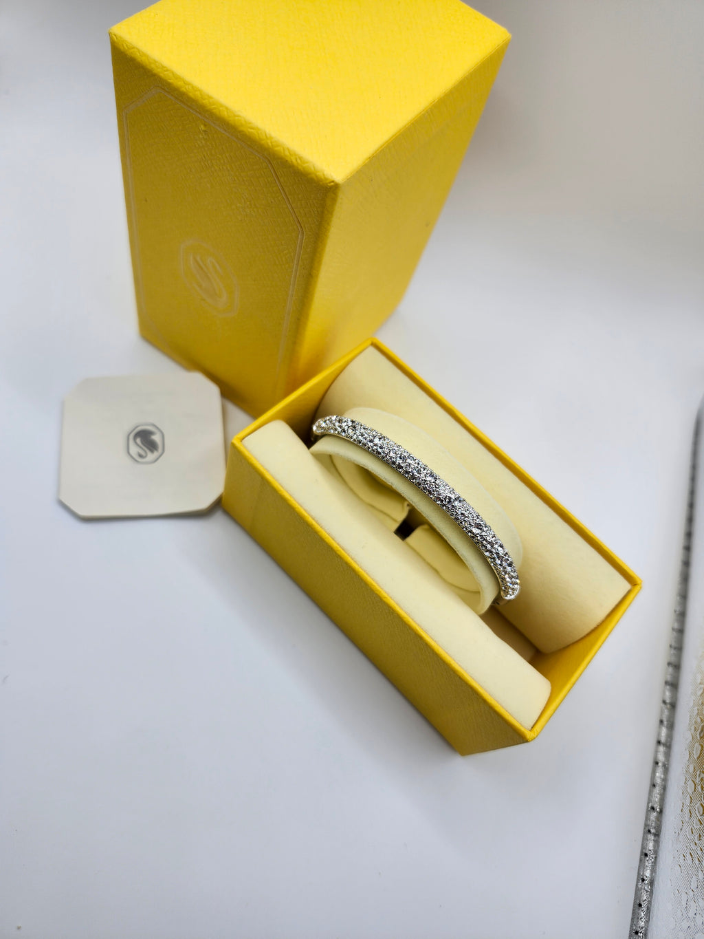 Swarovski Pavé Crystal Bangle Bracelet