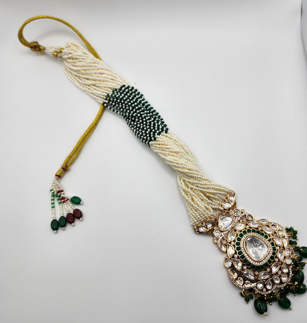 Afghan Handmade Crystal Pendant Necklace