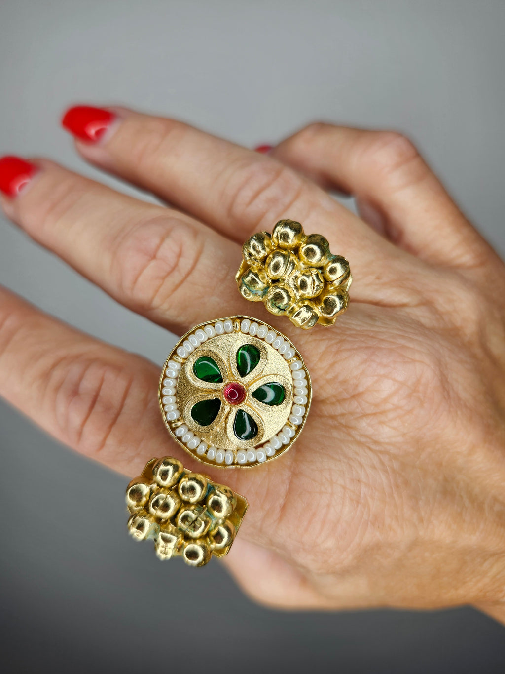 Afghan Double Ring Flower