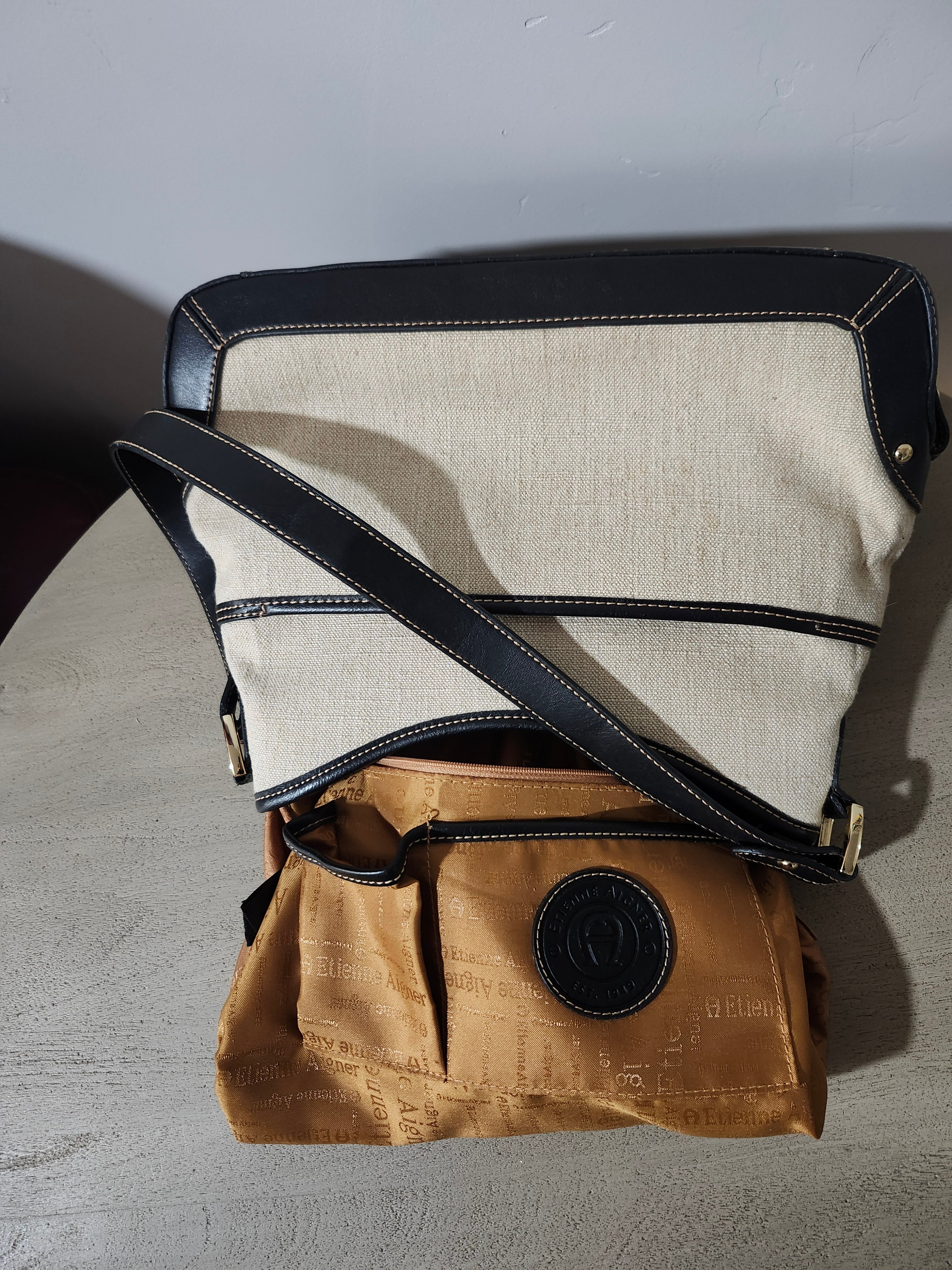 Etienne Aigner Canvas Shoulder Bag