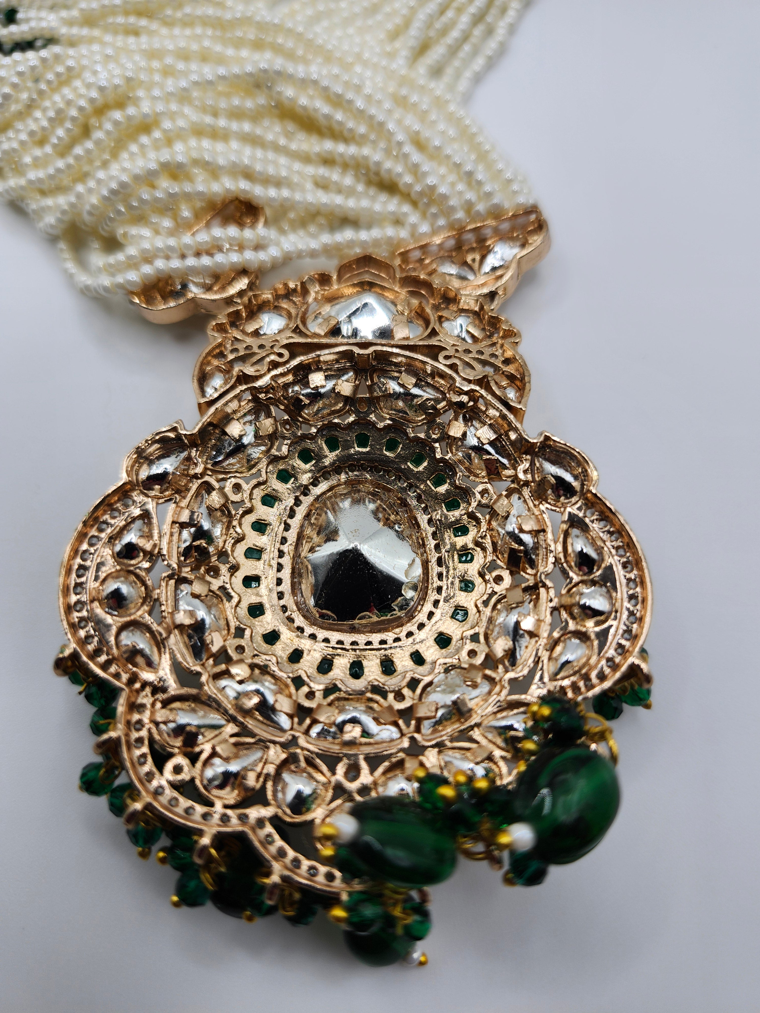 Afghan Handmade Crystal Pendant Necklace