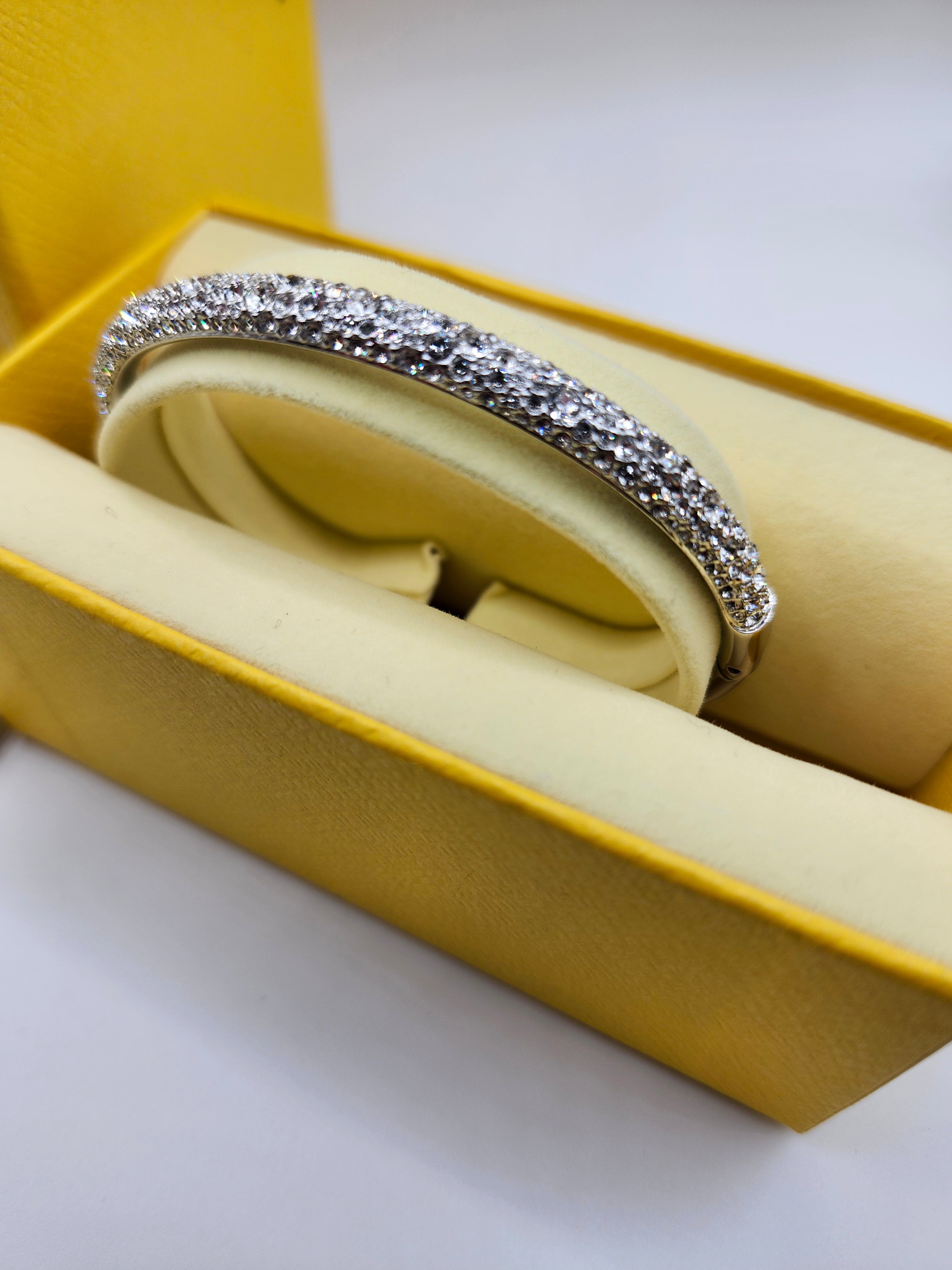 Swarovski Pavé Crystal Bangle Bracelet