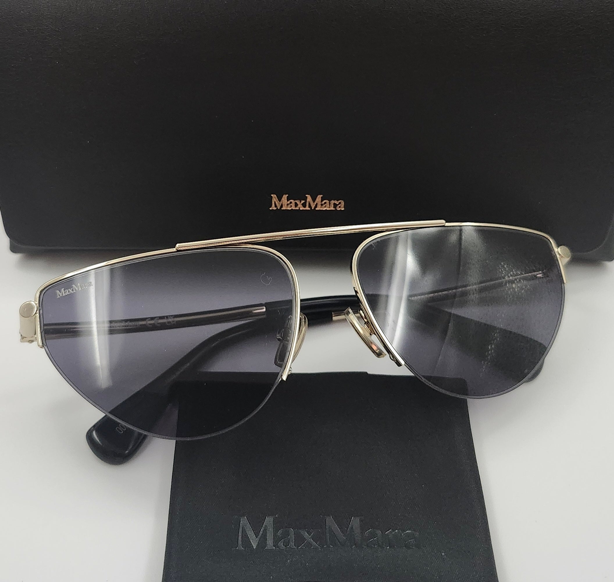 MaxMara Menton4 MM0122 Women's Sunglasses Smoke UV lens