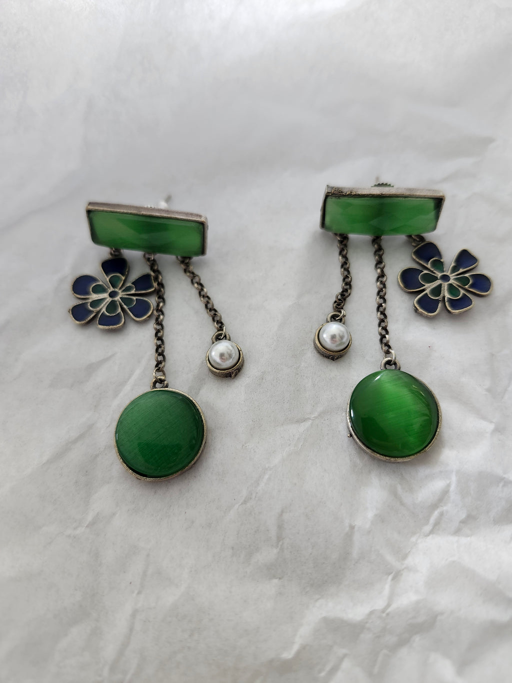 Earrings - Triple Drop Crystal