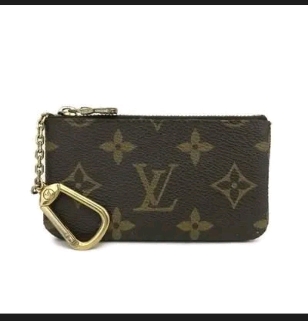 Louis Vuitton Monogram Pochette Cles Card Coin Key with dust bag