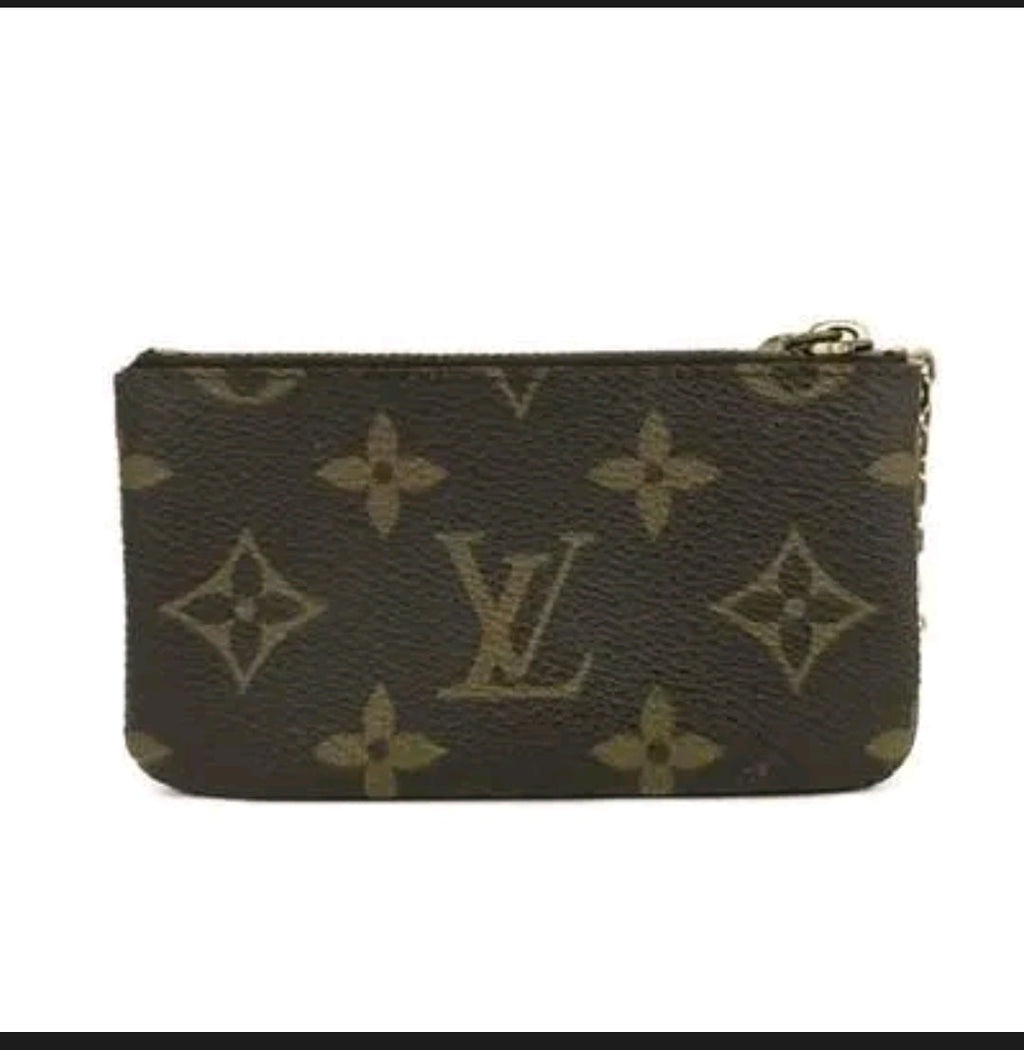 Louis Vuitton Monogram Pochette Cles Card Coin Key with dust bag