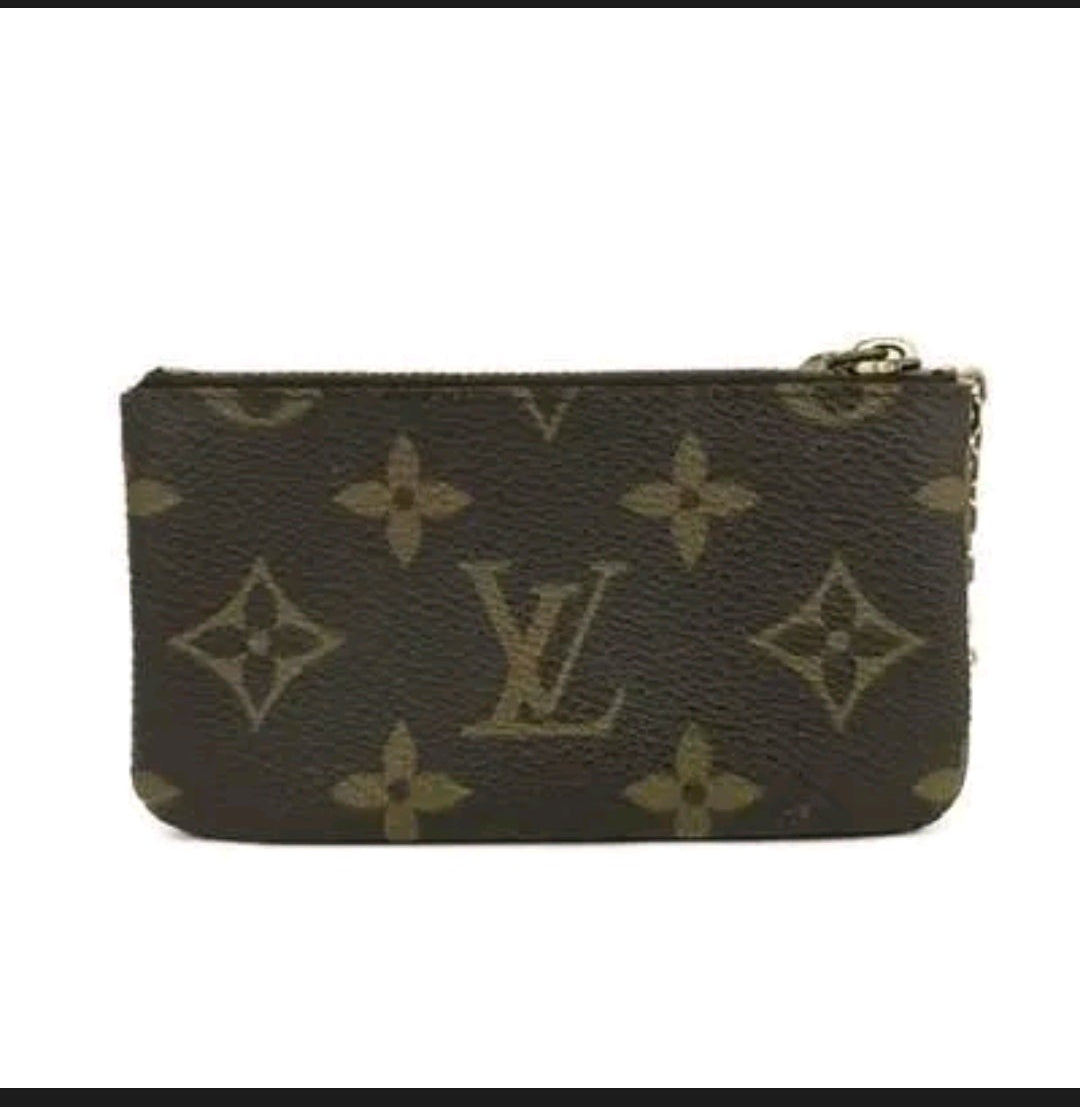 Louis Vuitton Monogram Pochette Cles Card Coin Key with dust bag